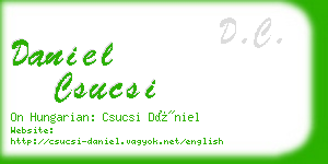 daniel csucsi business card